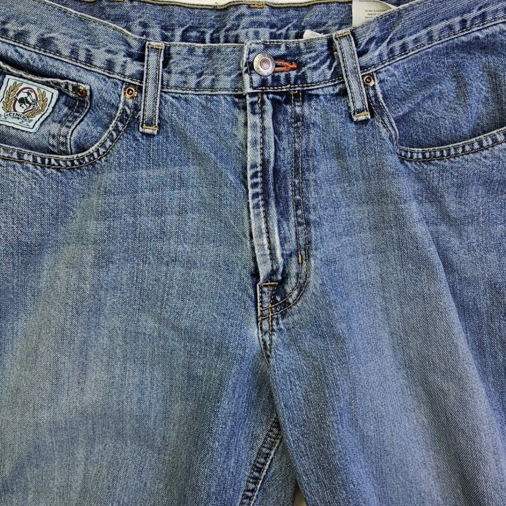 Cinch Mens MB92834003 Straight Leg Blue Denim Jeans 34x38 Medium Wash Cowboy - Picture 8 of 16